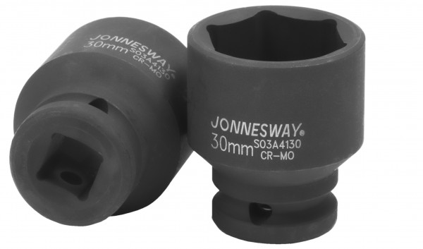

Головка торцевая Jonnesway, ударная, шестигранная, 30мм, 1/2", высота 38мм (S03A4130)