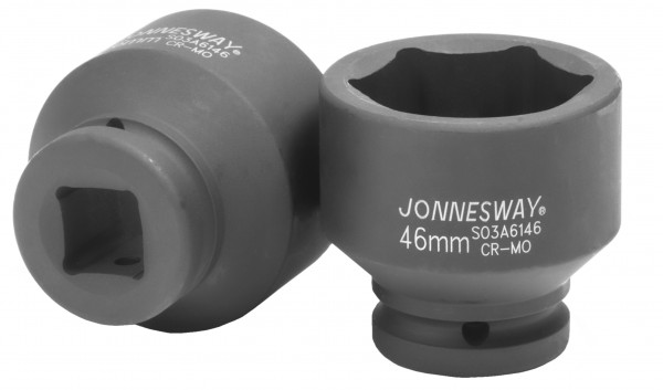 

Головка торцевая Jonnesway, ударная, шестигранная, 46мм, 3/4″, высота 62мм (S03A6146)
