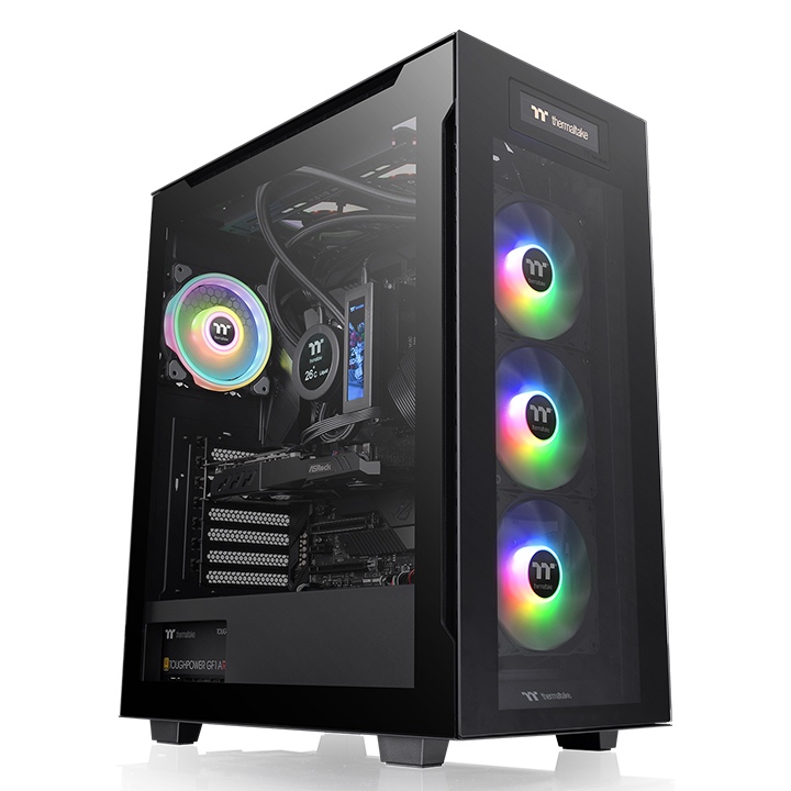 

Корпус Thermaltake Divider 550 TG Ultra, ATX, Midi-Tower, 2xUSB 3.0, USB Type-C, RGB подсветка, черный, без БП (CA-1T7-00M1WN-00), Divider 550 TG Ultra