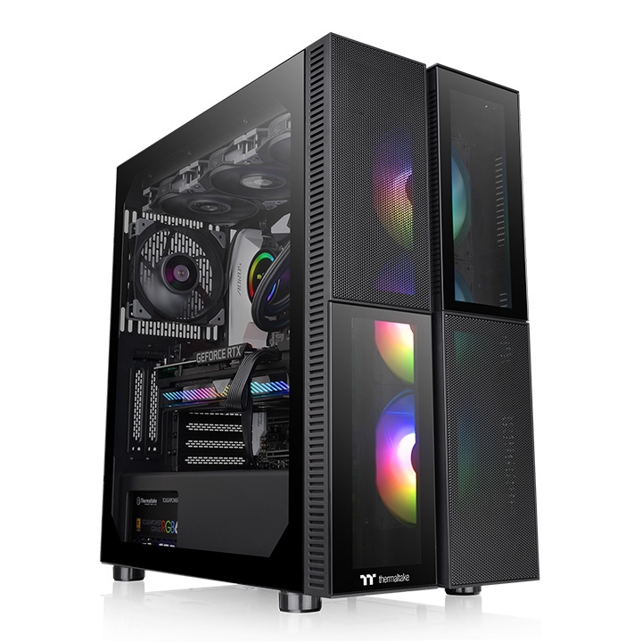 

Корпус Thermaltake Versa T26 TG ARGB, EATX, Mid Tower, 2xUSB 3.0, черный, Без БП (CA-1W1-00M1WN-01), Versa T26 TG ARGB