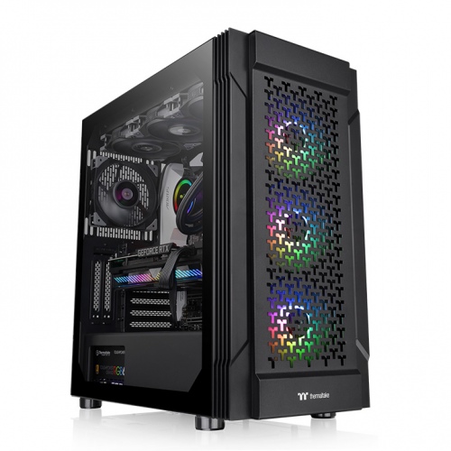 

Корпус Thermaltake Versa T27 TG ARGB, EATX, Midi-Tower, 2xUSB 3.0, RGB подсветка, черный, без БП (CA-1W2-00M1WN-01), Versa T27 TG ARGB