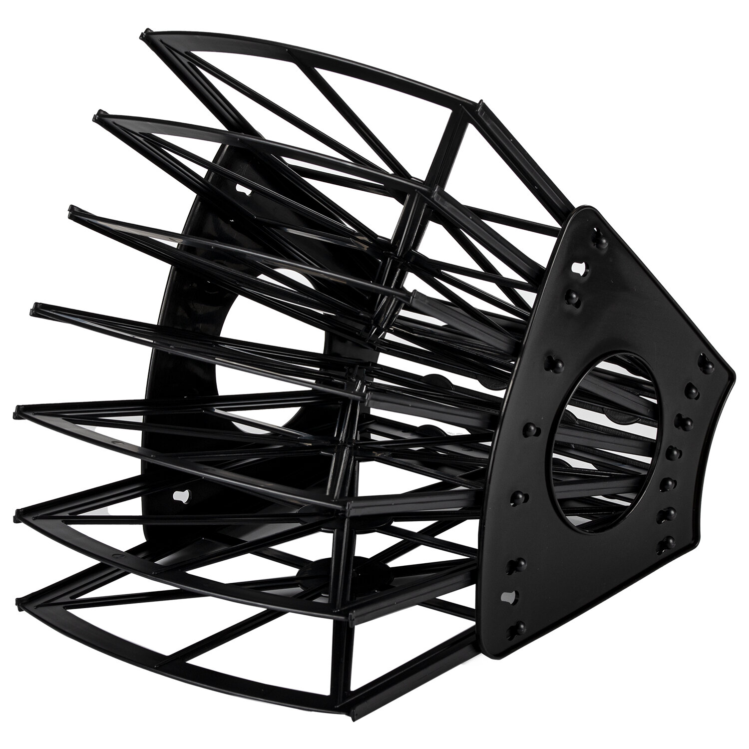 

Лоток для бумаг веерный Brauberg Advanced 6 отделений, пластиковый, черный (237944)
