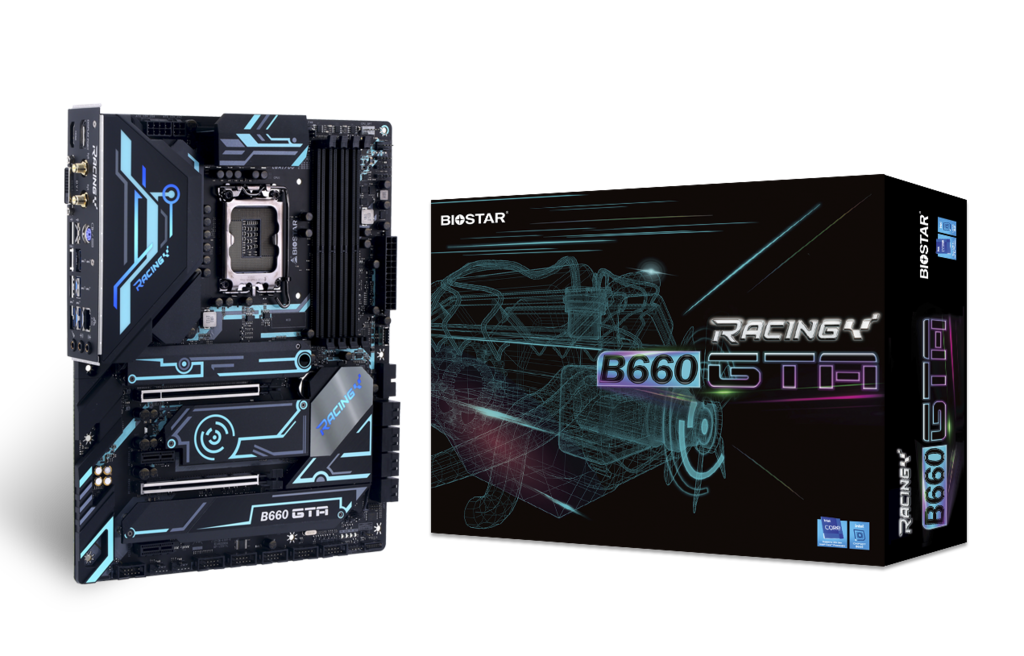 

Материнская плата Biostar B660GTA, Socket1700, Intel B660, 4xDDR4, 2PCI-Ex16, 8SATA3, 7.1-ch, 5 USB 3.2, DVI, HDMI, DP, ATX, Retail, B660GTA