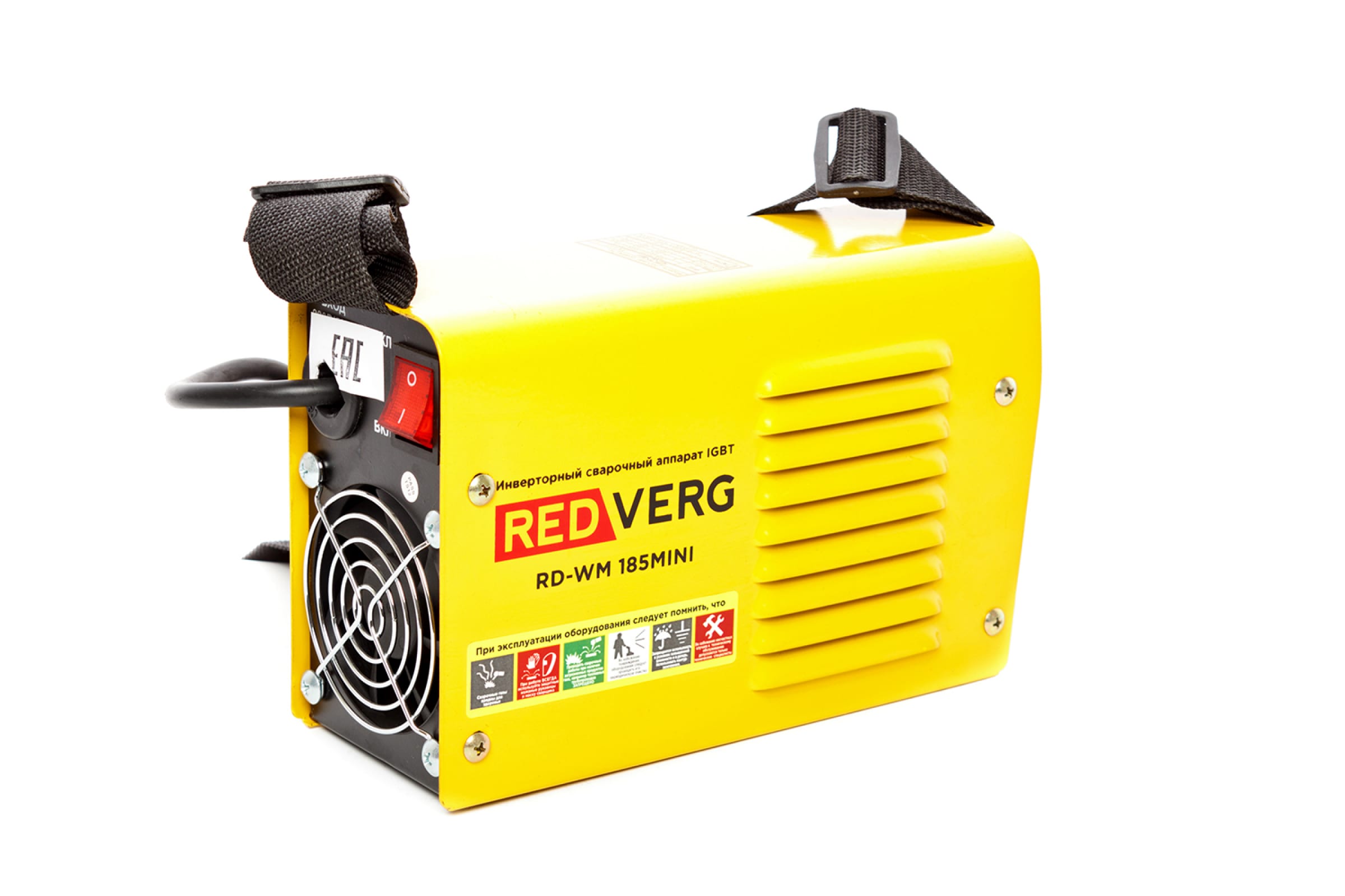 

Сварочный аппарат REDVERG, MMA, инверторный, MMA (160А), 250 В (RD-WM 185MINI)
