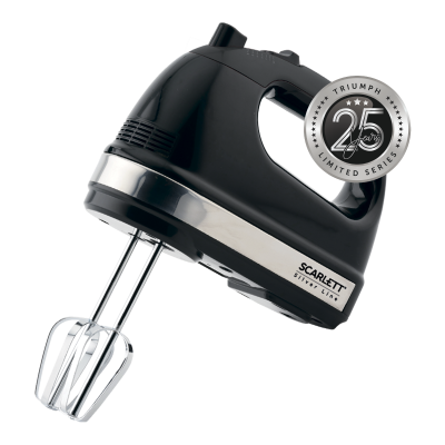 

Миксер ручной Scarlett 25 Silver Line SC-HM40S10 500Вт, черный (SC-HM40S10), SC-HM40S10