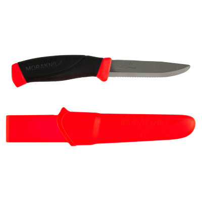 

Нож туристический универсальный Morakniv Companion F, лезвие 9.9 см (11828), Черный/красный