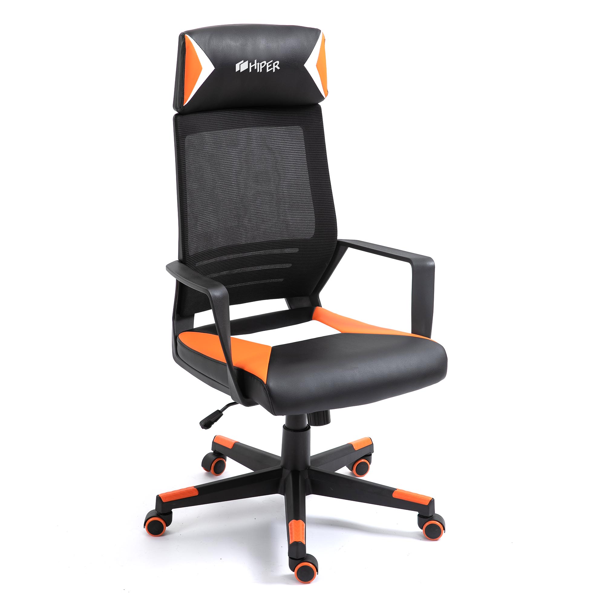 Кресло игровое HIPER HGS-107, черный/оранжевый (HGS-107 BK])