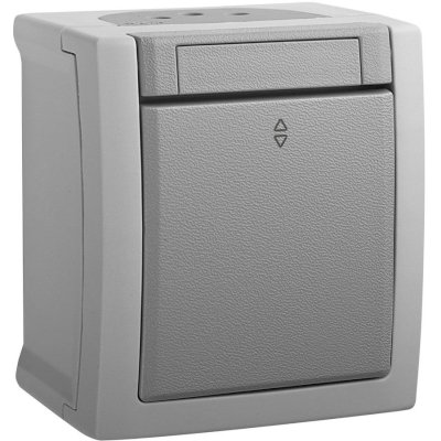 

Выключатель Panasonic Pacific, 1кл., открытый монтаж, в сборе, серый (WPTC51032GR-RU), 0