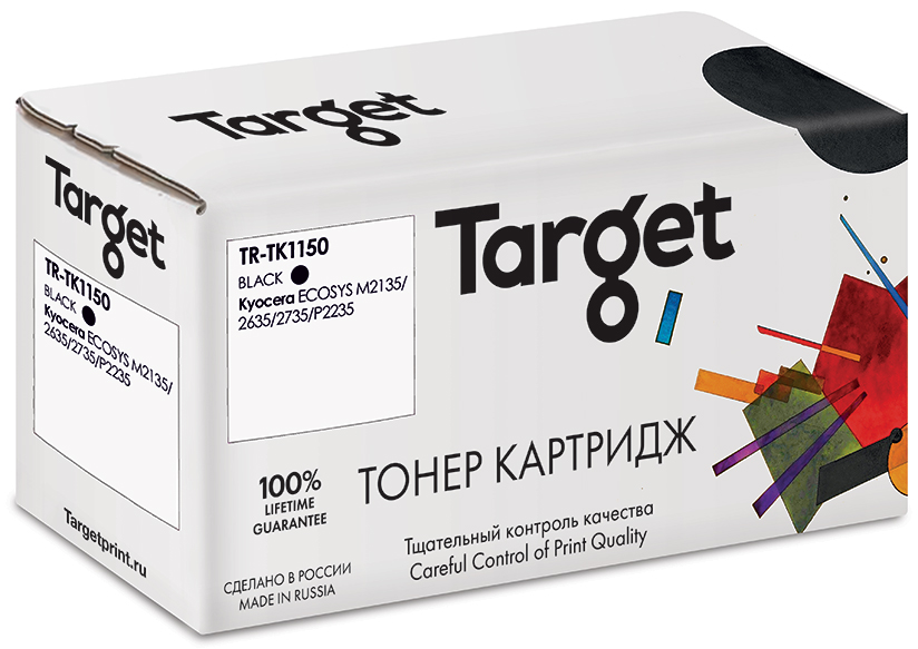 

Картридж лазерный Target TR-TK1150 (TK-1150), черный, 3000 страниц, совместимый для Kyocera ECOSYS M2135/2635/2735/P2235 с чипом