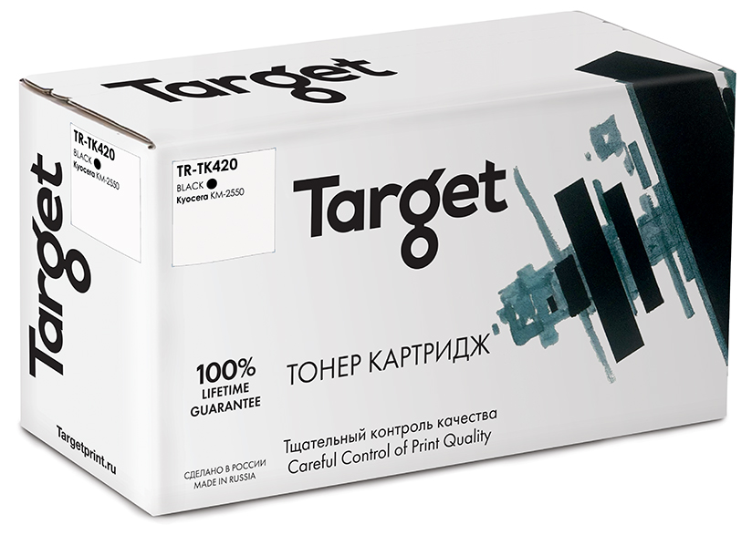 

Картридж лазерный Target TR-TK420 (TK-420), черный, 15000 страниц, совместимый для Kyocera KM-2550 с чипом
