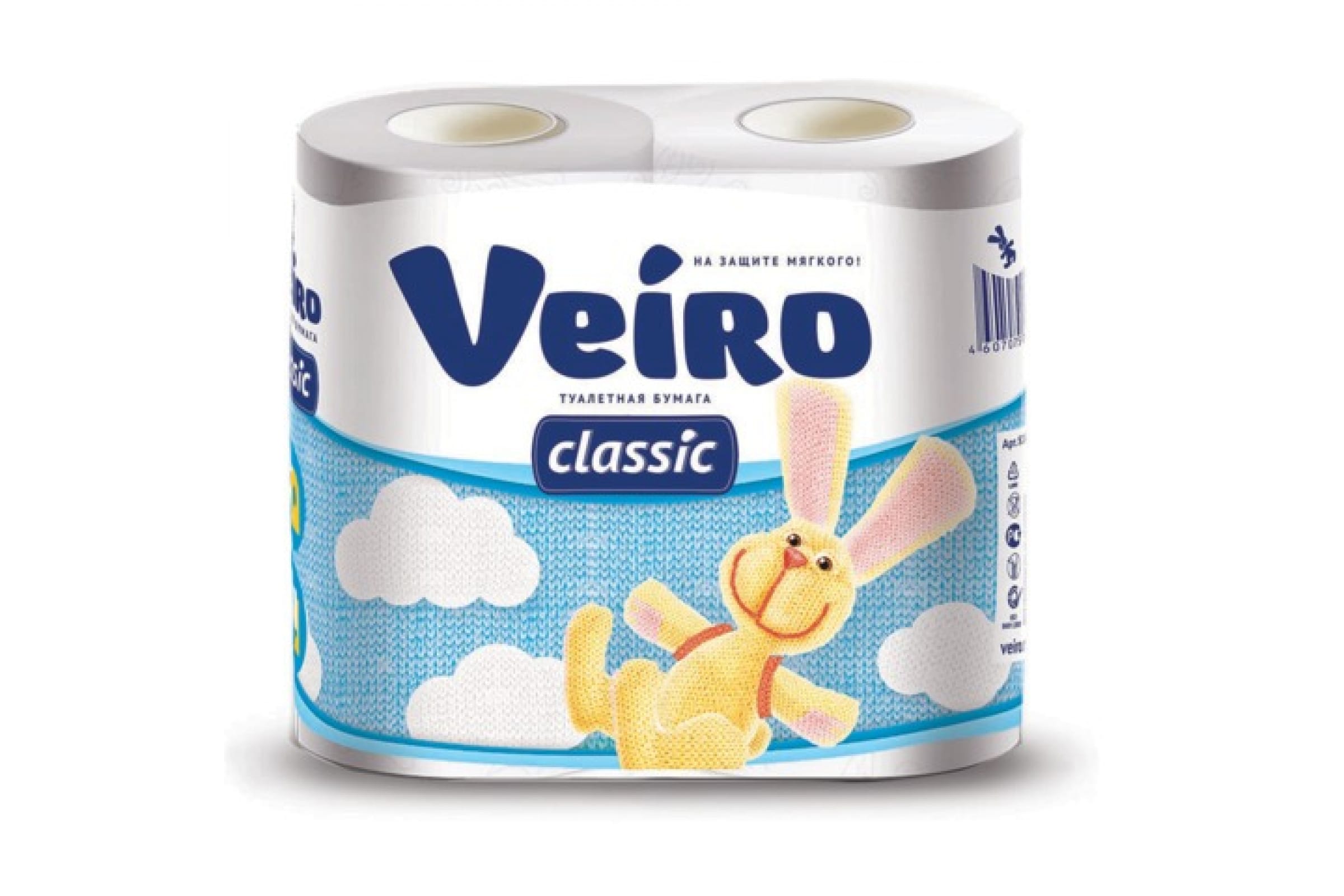 

Бумага туалетная Veiro Classic, слоев: 2, листов 140шт., длина 17.5м, белый, 4шт. (5с24), 0