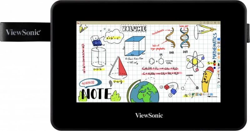 

Графический планшет ViewSonic ViewBoard 7, 7", 1024x600, 5080 lpi, USB, перо - беспроводное, черный (ID710-BWW), ViewBoard 7
