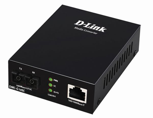 

Медиаконвертер D-Link DMC-G10SC, RJ-45x1 Гбит/с, SCx1 Гбит/с, SM, Tx:1310, Rx:1310, 10км, (DMC-G10SC/A1A), DMC-G10SC