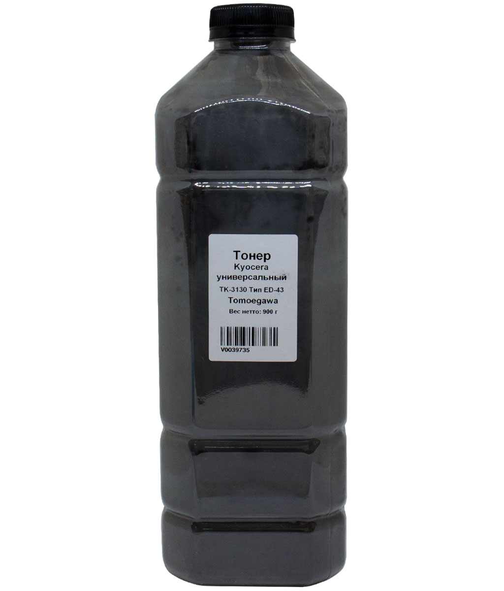 Тонер Tomoegawa Тип ED-43, бутыль 900 г, черный, совместимый для Kyocera универсальный