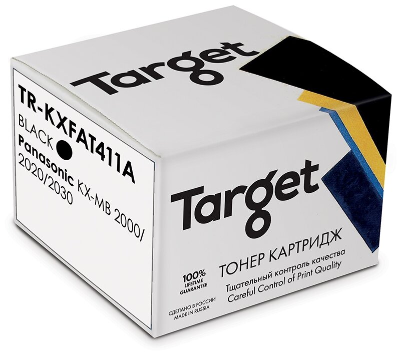 

Картридж лазерный Target TR-KXFAT411A (KX-FAT411A), черный, 2000 страниц, совместимый для Panasonic KX-MB 2000/2020/2030 с чипом