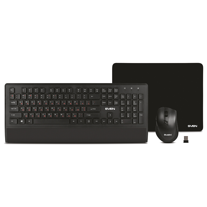 Клавиатура + мышь Sven KB-C3800W, USB, черный