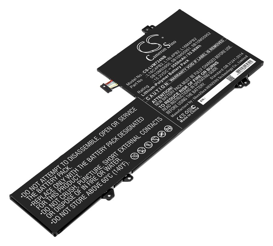 Аккумуляторная батарея CameronSino CS-LVM724NB для Lenovo Xiaoxin Air Pro, IdeaPad 720s-14IKB, 15.2V, 3550mAh, черный