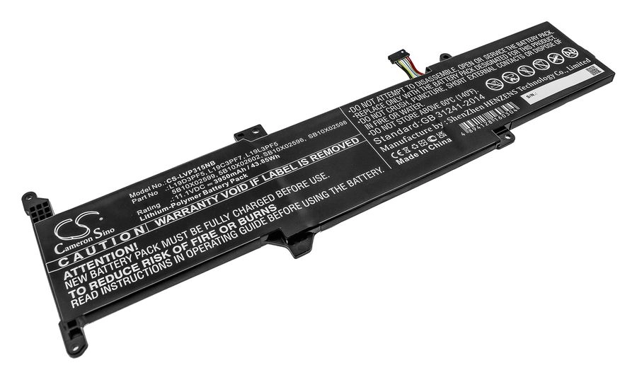 Аккумуляторная батарея CameronSino CS-LVP315NB для Lenovo Ideapad 3-15, 11.1V, 3950mAh, черный