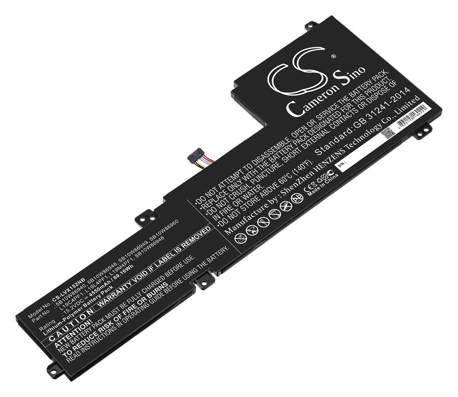 Аккумуляторная батарея CameronSino CS-LVX152NB для Lenovo IdeaPad 5 15, 15.2V, 4550mAh, черный