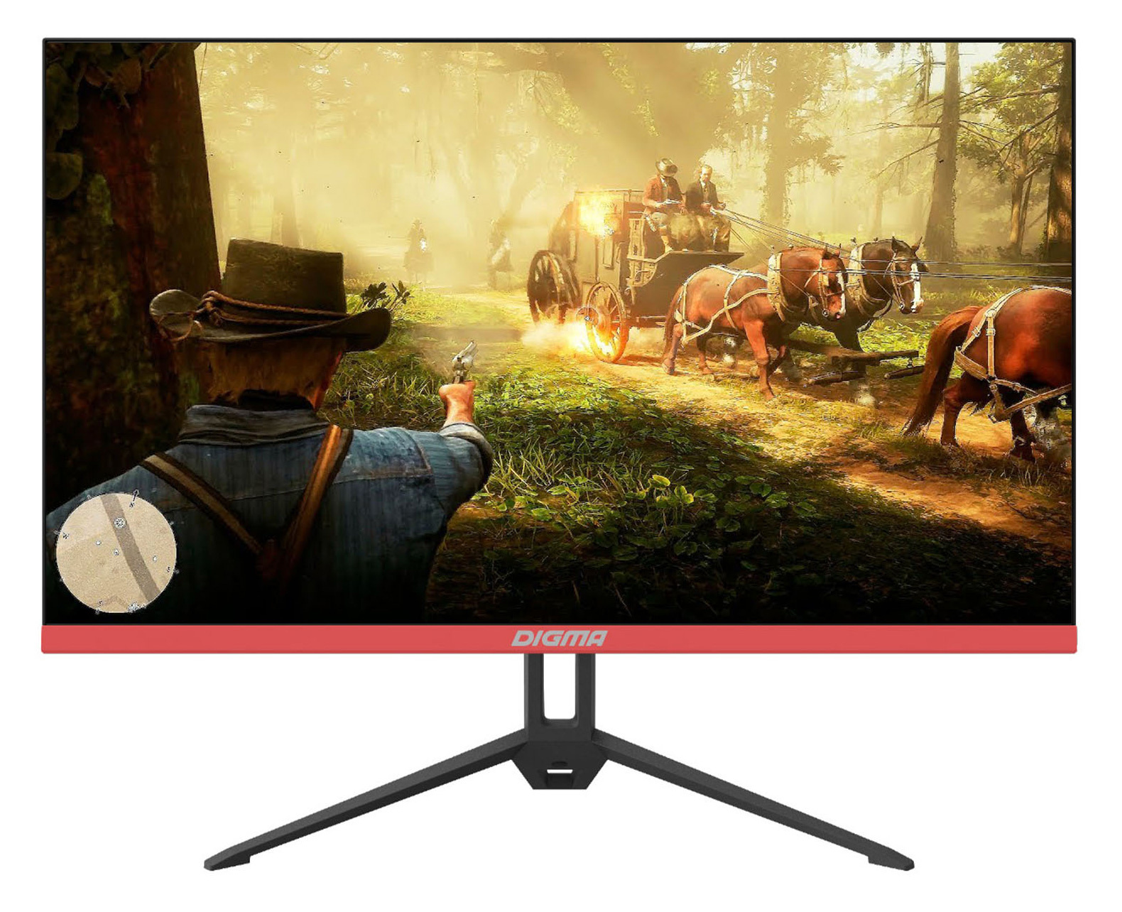 Монитор 23.8" Digma Gaming DM-MONG2410 IPS, 1920x1080 (16:9), 250кд/м2, 165Hz, 2мс, 178°/178°, G-SYNC Compatible, VGA, HDMI, DisplayPort, черный