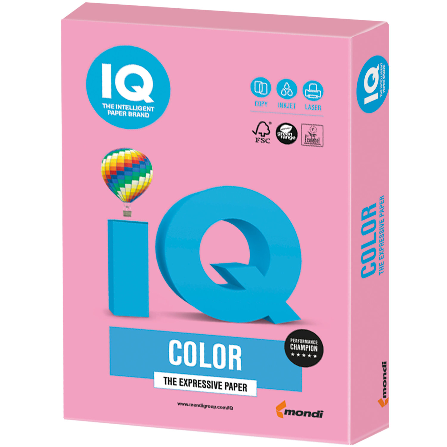 

Бумага A4 160 г/м², розовый пастель IQ COLOR (PI25), 0