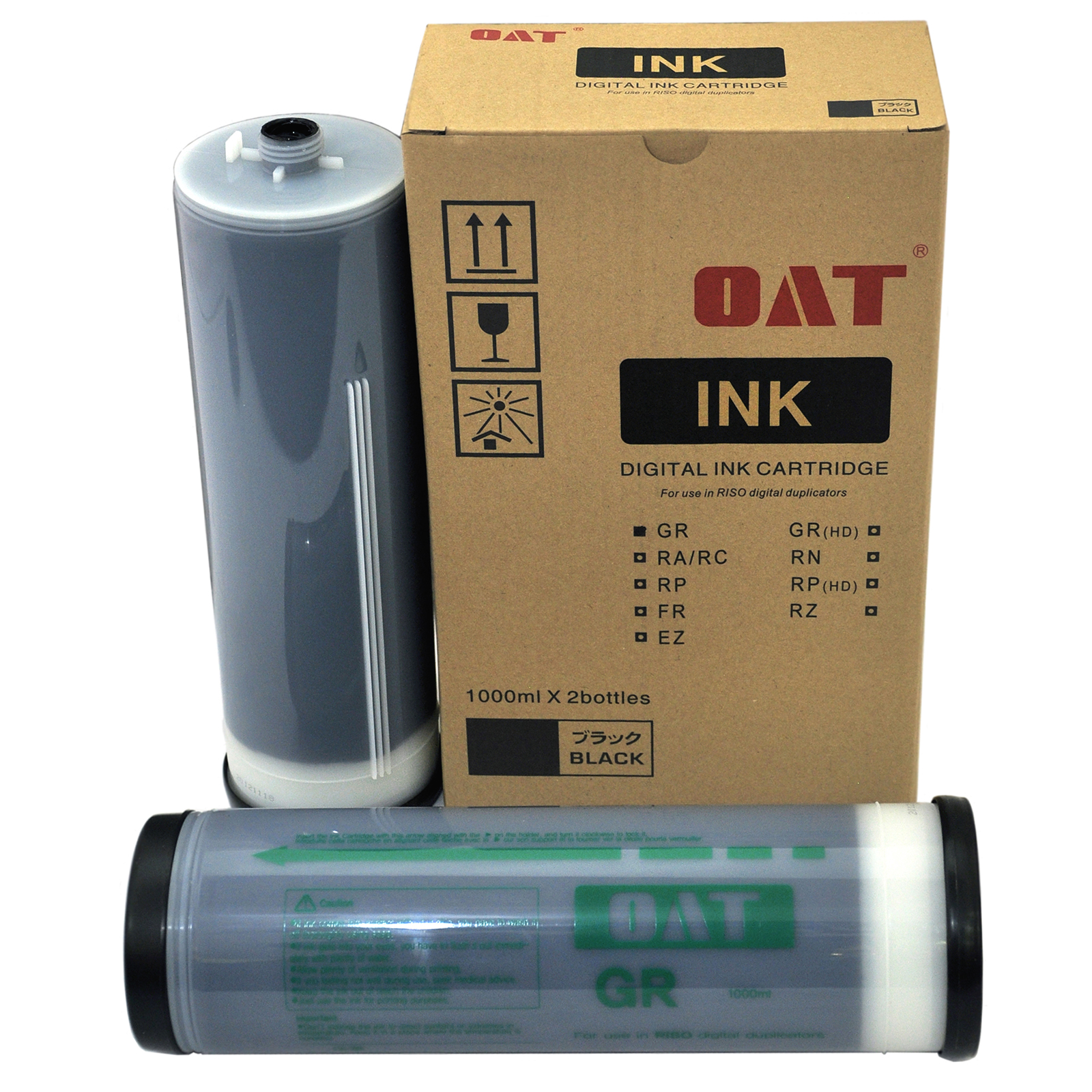

Чернила OAT GR/RC/RA, 1 л, черный, совместимые для RISO GR 1700/1710/1750/2700/ 2710/2750/3700/371/3750 GR - серия / RC - серия / RA - серия (6219), GR/RC/RA