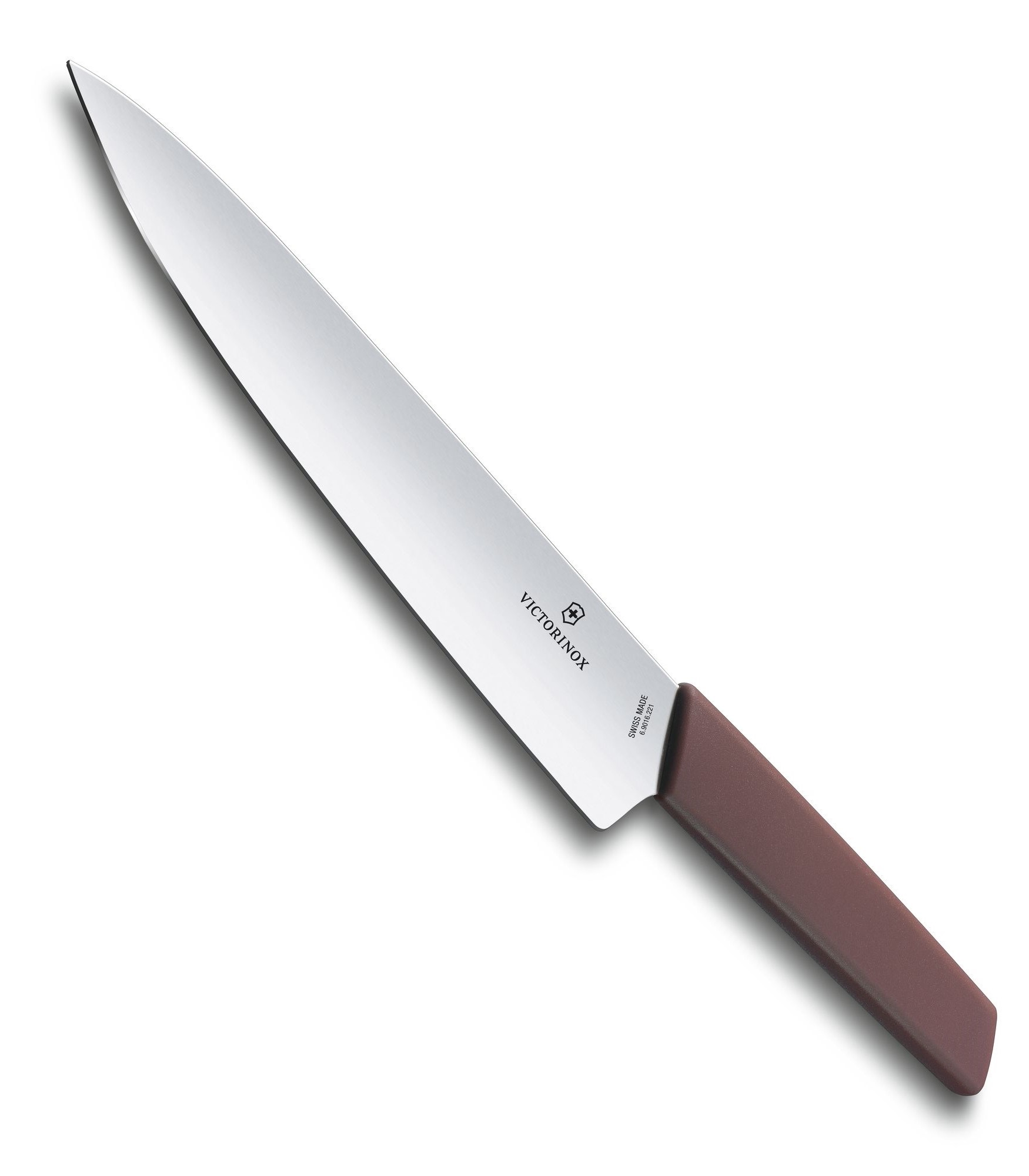 

Нож кухонный разделочный Victorinox Swiss Modern, лезвие 22см (6.9016.221B), Красный