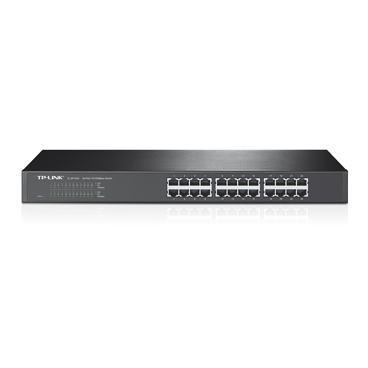 

Коммутатор TP-LINK TL-SF1024, кол-во портов: 24x100 Мбит/с, установка в стойку (TL-SF1024), TL-SF1024