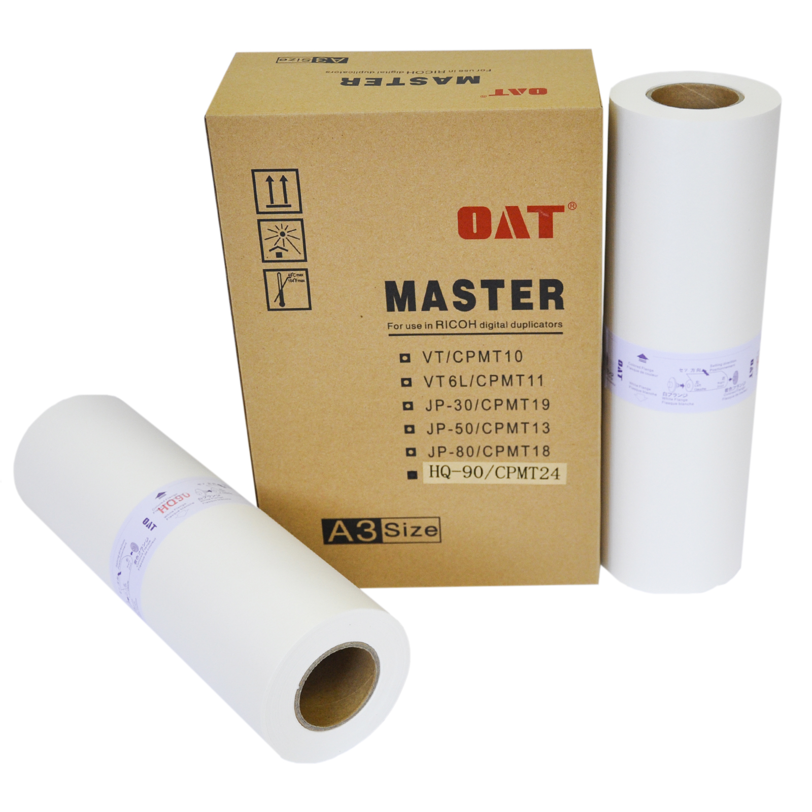 

Мастер-пленка OAT A3- HQ90 для Ricoh HQ9000 / HQ7000 / DD 6650P / DX6334 / DX6346 / GESTETNER CP6334/CP6346 (7984), A3- HQ90