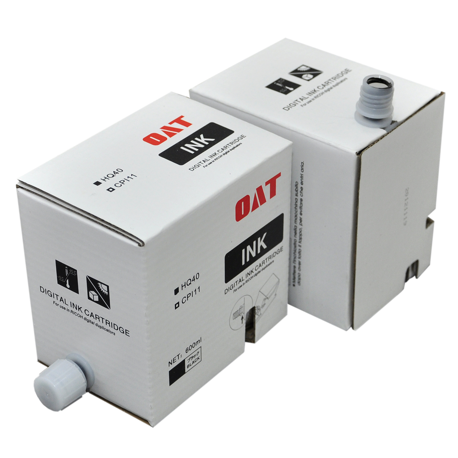 

Чернила OAT HQ4, 600 мл, черный, совместимые для Ricoh JP 4500/4510; CP 6401; DX 4545/4542 (6507), HQ4