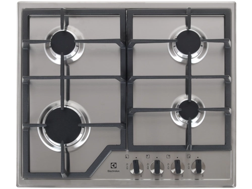 

Газовая варочная панель ELECTROLUX GPE263MX 4 конфорки, черный/серебристый (GPE263MX), GPE263MX