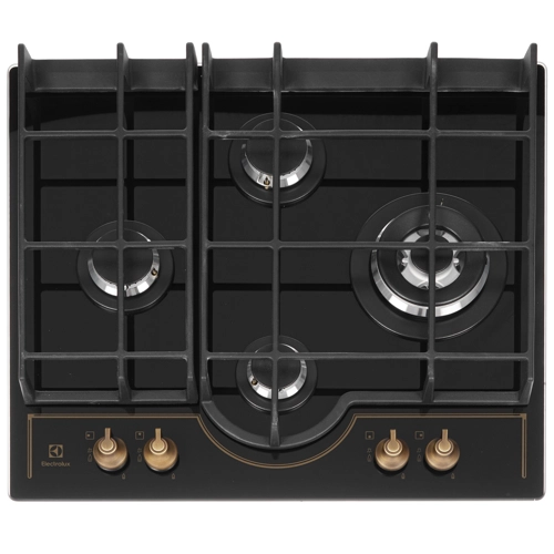 

Газовая варочная панель ELECTROLUX GPE363RBK 4 конфорки, черный/золотистый (GPE363RBK), GPE363RBK