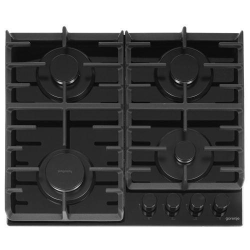 

Газовая варочная панель GORENJE GT642SYB, 4 конфорки, черный (GT642SYB), Черная, GT642SYB