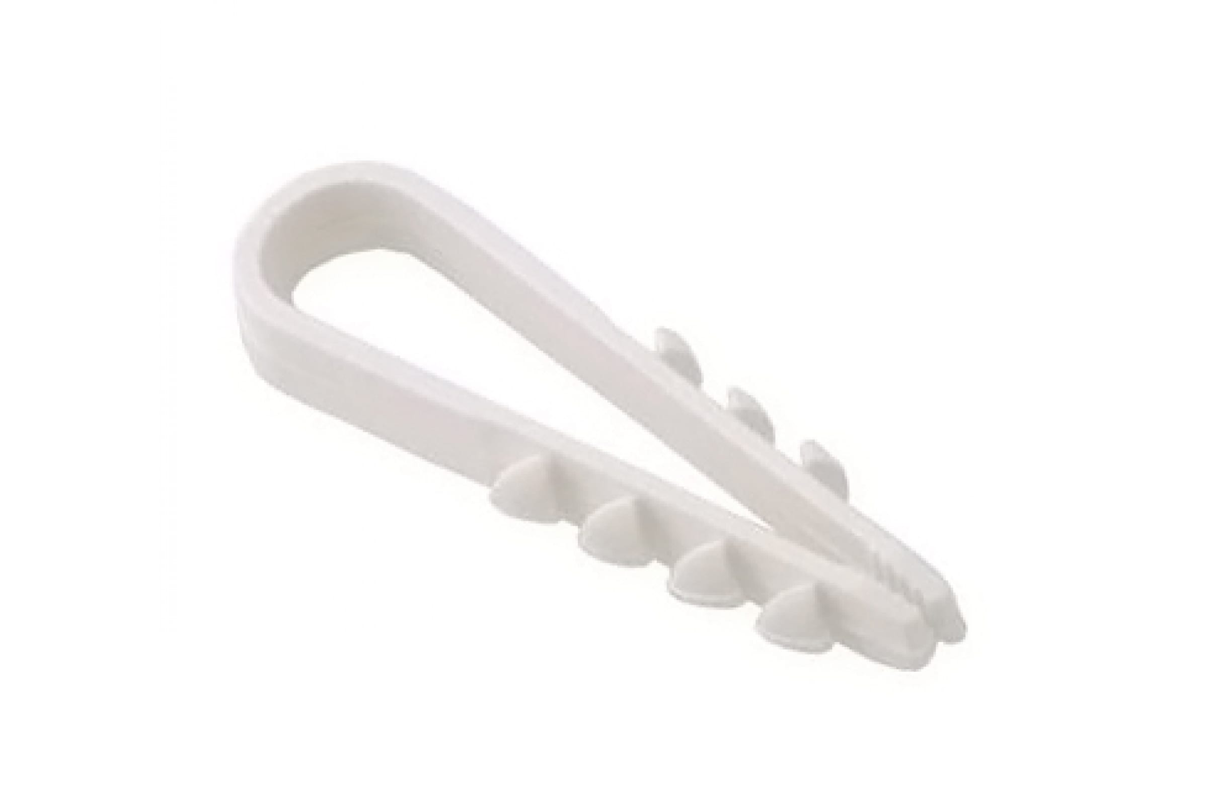 

Дюбель-хомут FORTISFLEX, 20мм x 6.2см, 100шт., ДХ 19-25 (б), белый (57551), 0