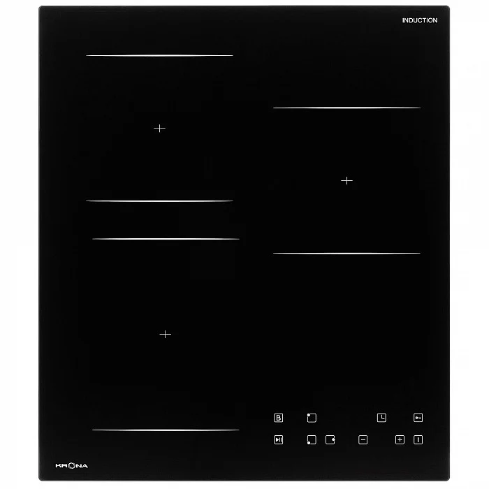 

Индукционная варочная панель Krona REMO 45 BL, 3 конфорки, черный (КА-00001447), Черная, 45 BL