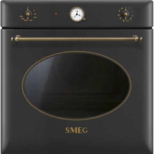 

Духовой шкаф электрический SMEG Coloniale SF855AO, черный (SF855AO), SF855AO