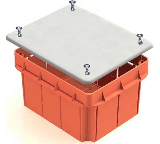 Коробка распаячная прямоугольная 172ммx96мм, глубина 45мм, скрытый монтаж, IP20, с крышкой, TDM (SQ1403-1026)