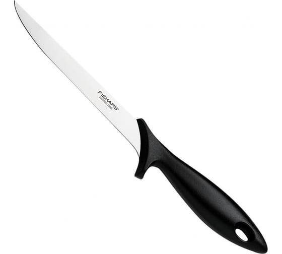

Нож кухонный филейный для рыбы FISKARS Essential, лезвие 18 см (1023777), Чёрный