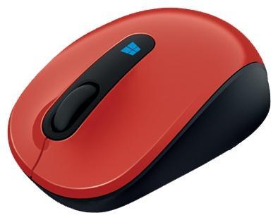 Мышь беспроводная Microsoft Sculpt Mobile Mouse Red USB, 1600dpi, оптическая светодиодная, USB, красный