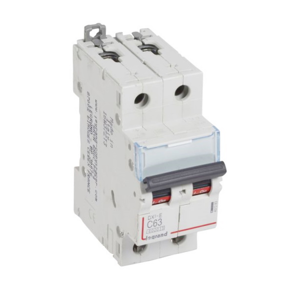 

Выключатель автоматический Legrand DX3-E двухполюсный (2P/2П) 63A C 6кА (407283)