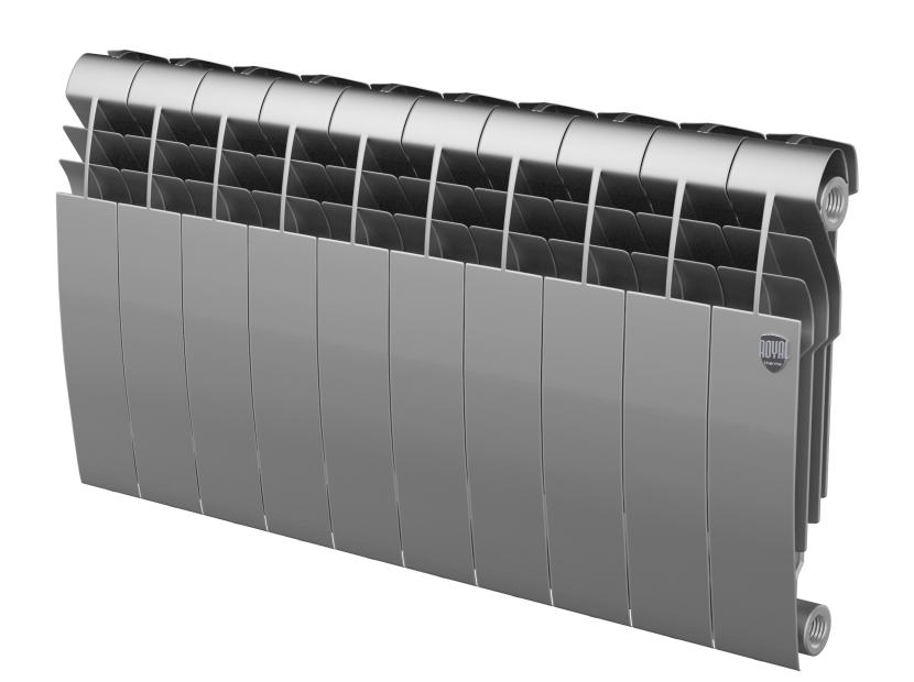 

Радиатор биметаллический Royal Thermo Biliner 10-секций, 350мм, серебристый