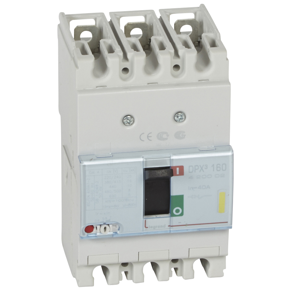 

Выключатель автоматический Legrand DPX3 160 трехполюсный (3P/3П) 40А Z 16kA (420002)