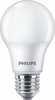 

Лампа светодиодная E27 груша/A60, 7Вт, 3000K / тёплый, 500лм, Philips ecohome (929002298617)