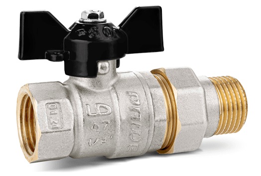 

Кран шаровый прямой LD Pride 15x1/2", ВР/НР, с американкой, латунь (LD 47.15.В-ГШ.Б)