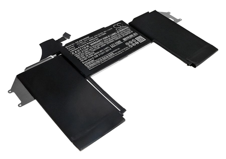 Аккумуляторная батарея CameronSino CS-AM1965NB для Apple MacBook Air 13 MREE2CH/A, MacBook Air 13 MRE92CH/A, 11.4V, 4800mAh, черный