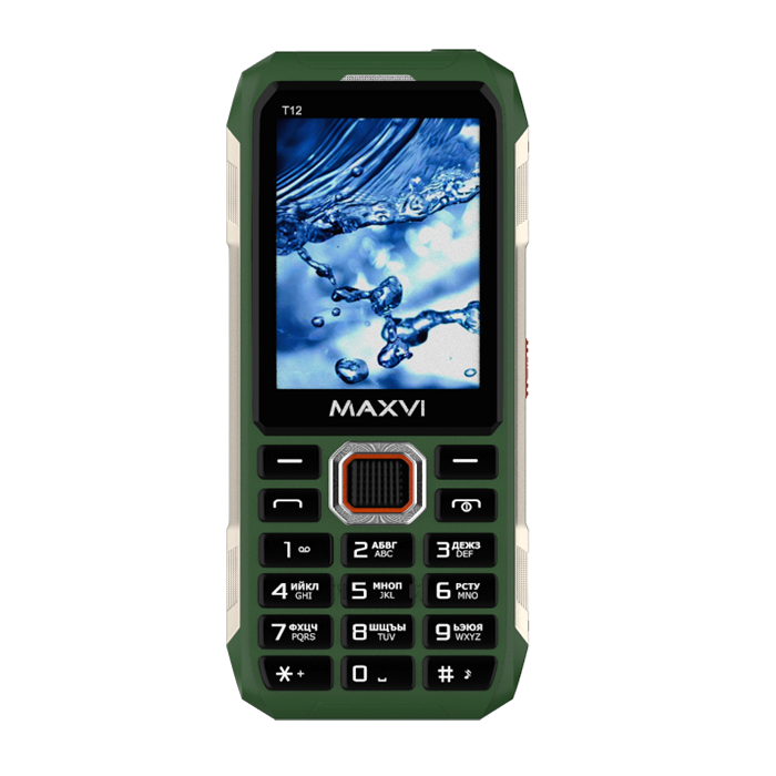 

Мобильный телефон Maxvi T12, 2.8" 320x240 QVGA, MTK6162D, 32Mb RAM, 32Mb, 1xCam, 2-Sim, 2500mAh, micro-USB, зеленый, T12