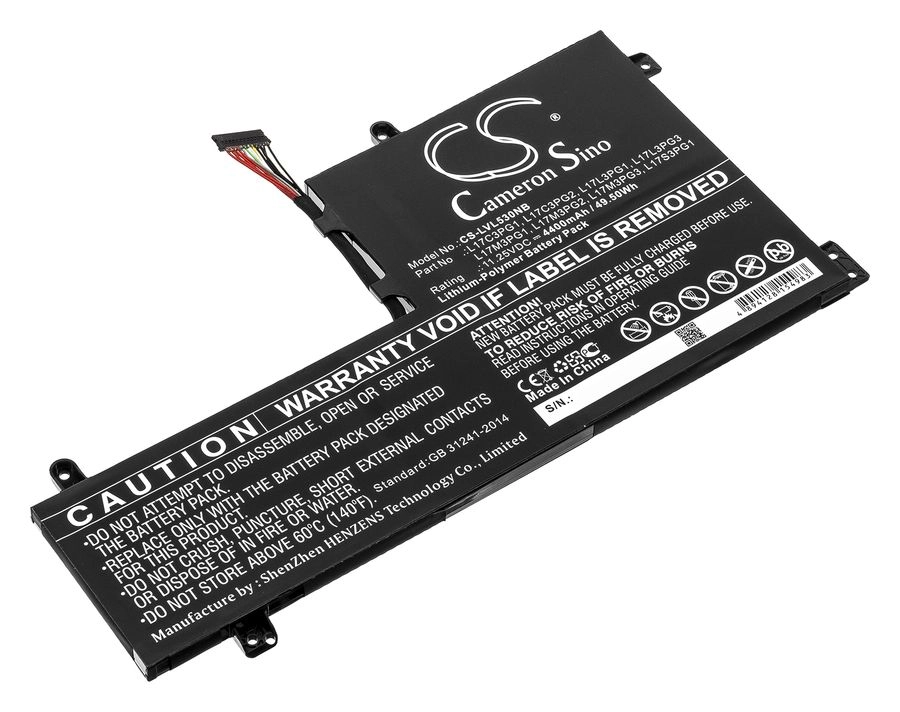 Аккумуляторная батарея CameronSino CS-LVL530NB для Lenovo Legion Y530, Legion Y730, 11.3V, 4400mAh, черный