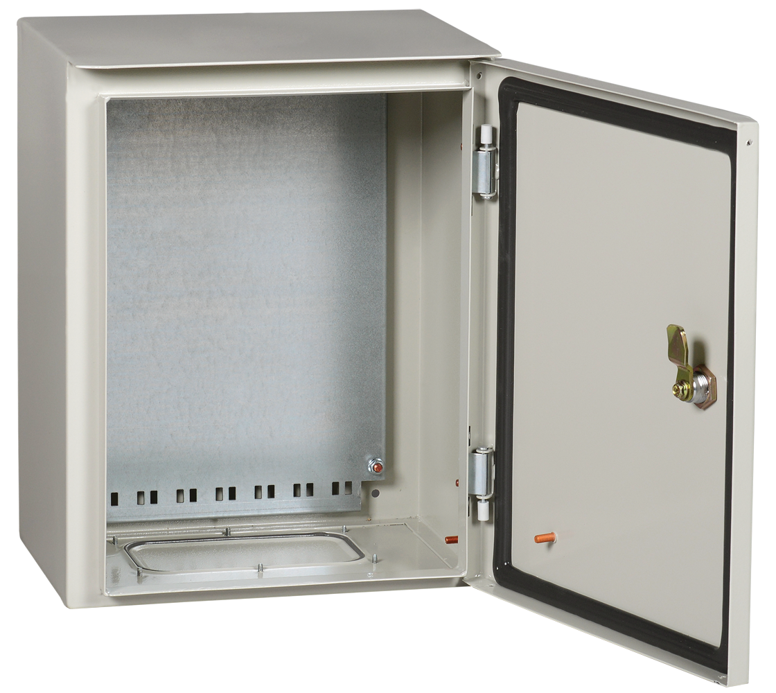 

Корпус металлический с монтажной панелью 395мм x 310мм x 220мм, IP54, У1, замок с ключом, серый, IEK ЩМП-1-2 (YKM42-01-54-P), ЩМП-1-2