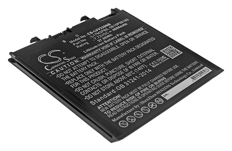 

Аккумуляторная батарея CameronSino CS-LVV330NB для Lenovo V330-14, 7.72V, 4800mAh, черный, CS-LVV330NB