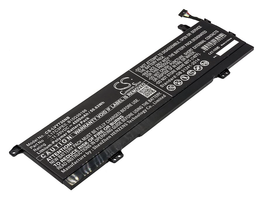 

Аккумуляторная батарея CameronSino CS-LVY730NB для Lenovo YOGA 730-2U, 11.3V, 4500mAh, черный, CS-LVY730NB